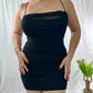 Little Black Mesh Dress