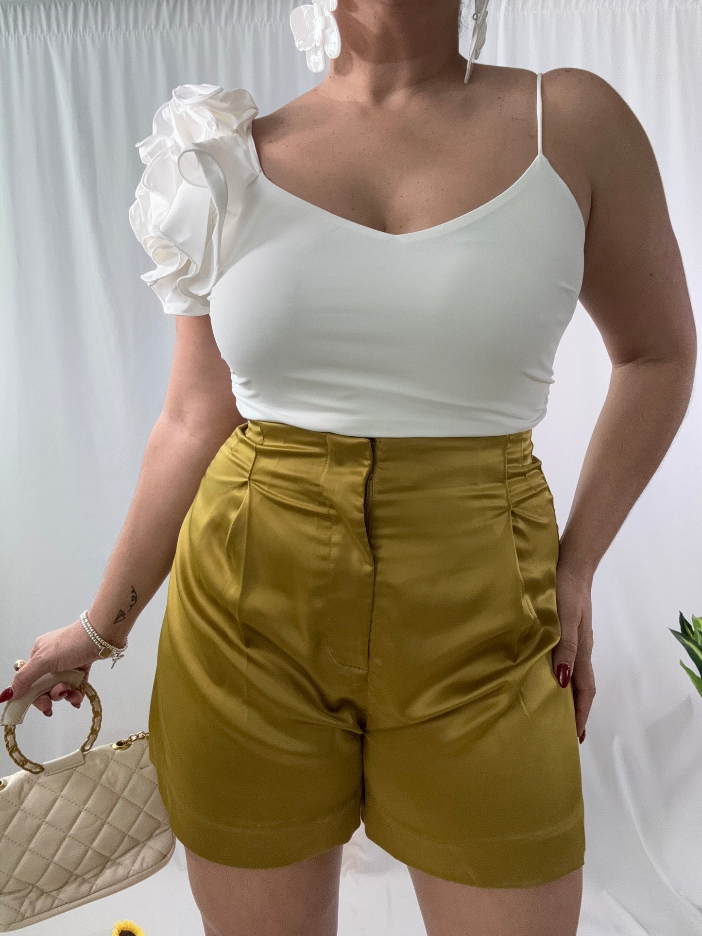 Satin Gold Short