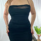 Little Black Mesh Dress