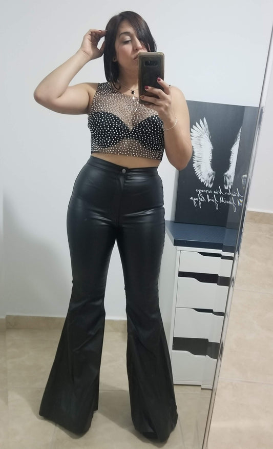 Black Leather Pant