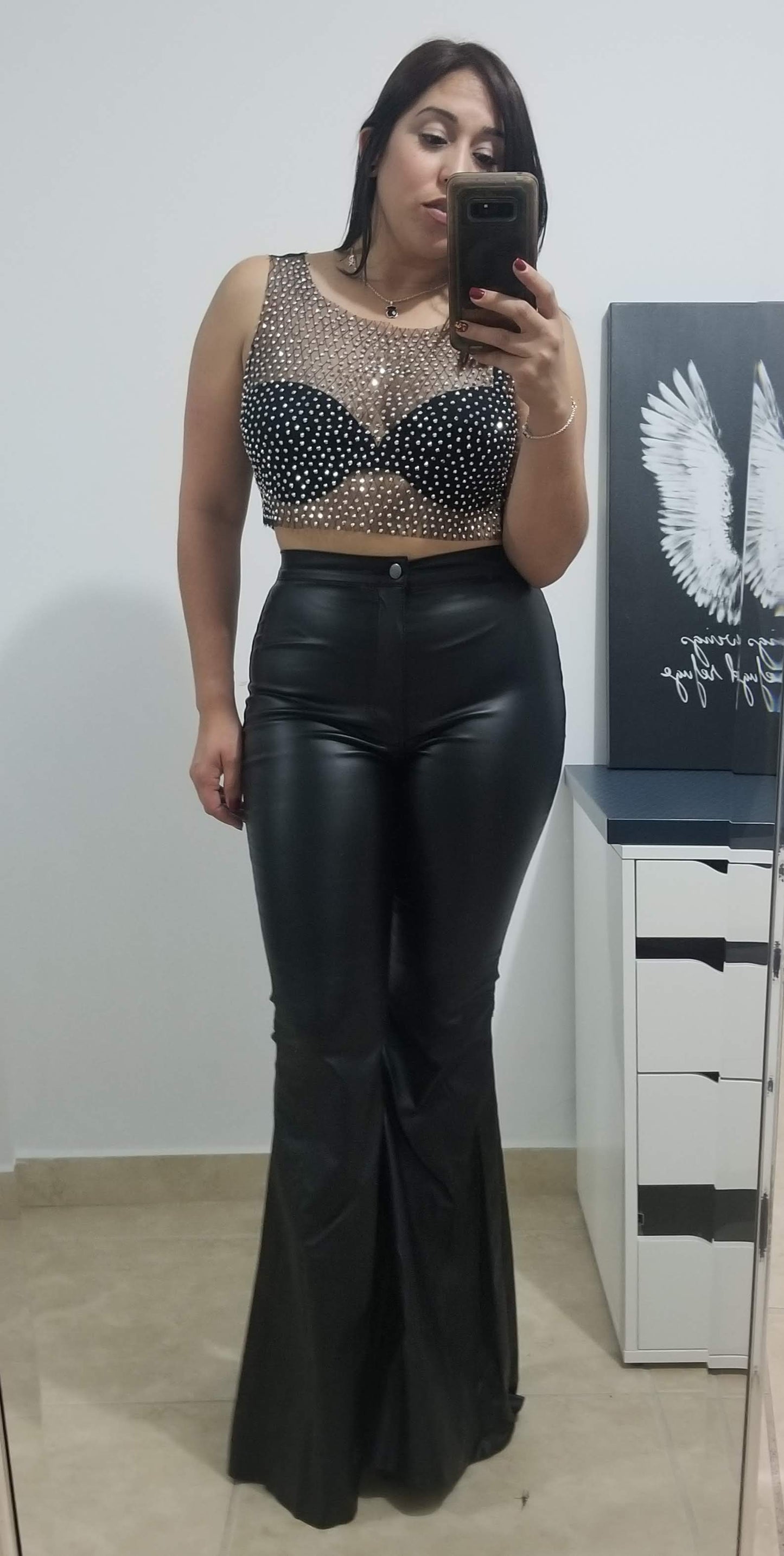 Black Leather Pant