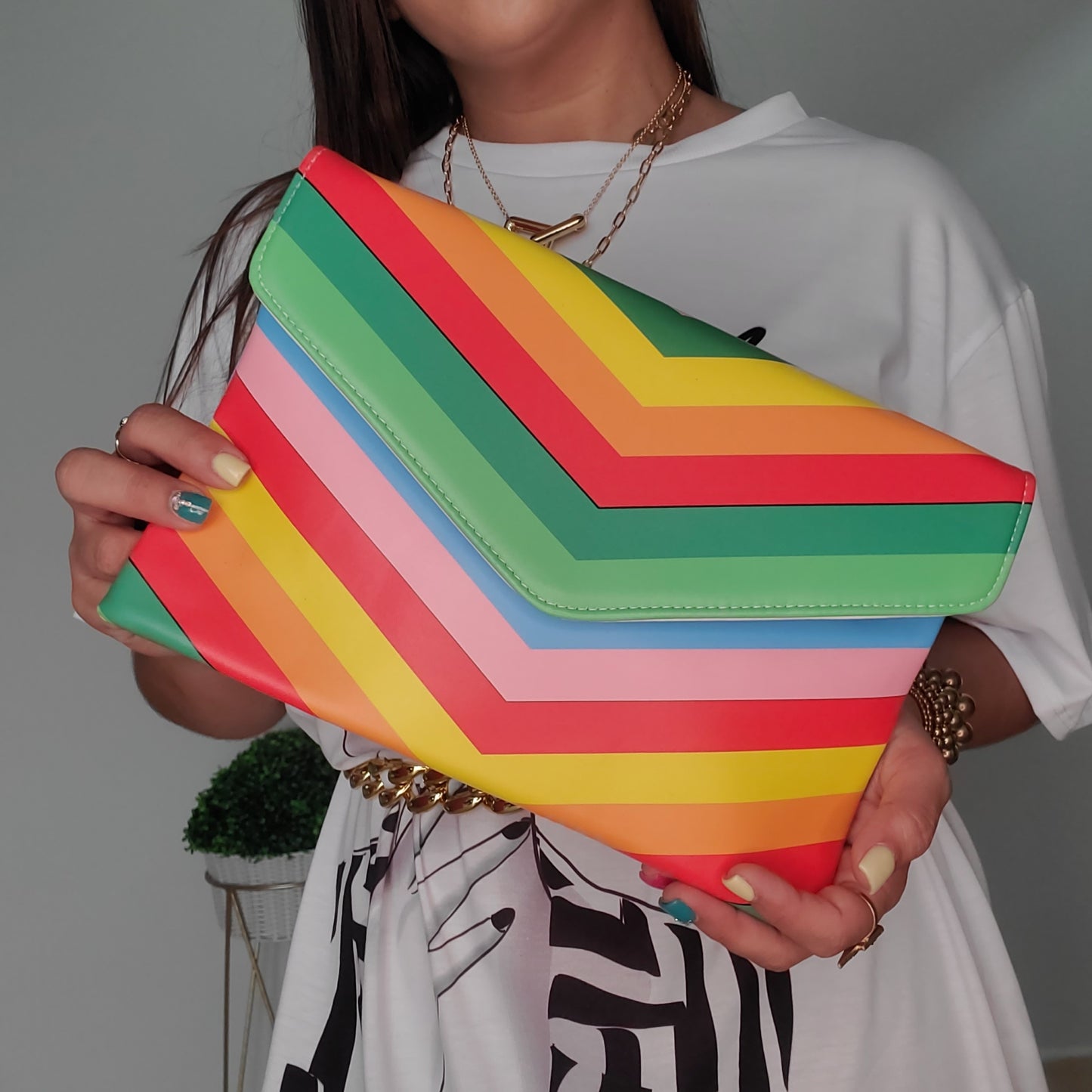 Rainbow Clutch Bag