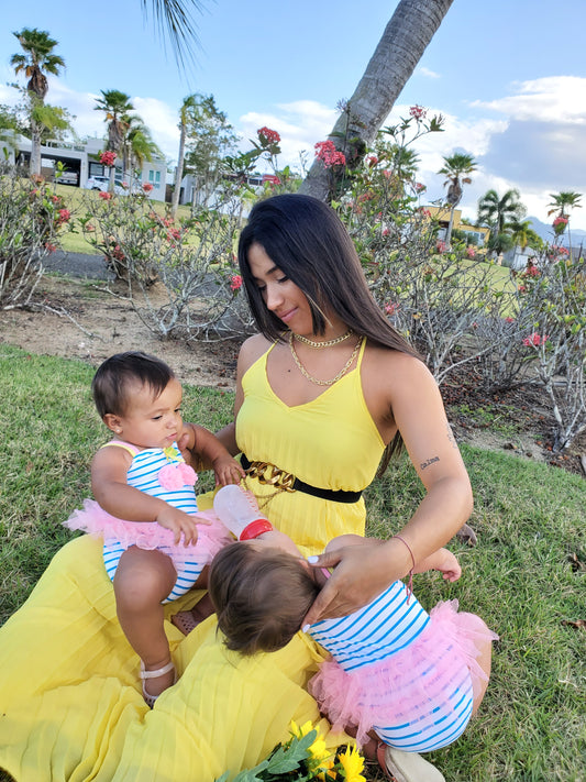 Sunshine Pleated Maxi Dress